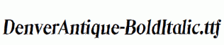 DenverAntique-BoldItalic.ttf