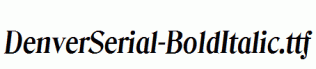 DenverSerial-BoldItalic.ttf