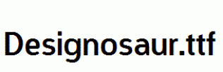 Designosaur.ttf