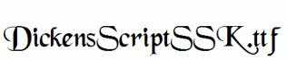 DickensScriptSSK.ttf