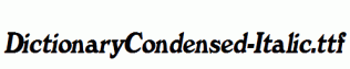 DictionaryCondensed-Italic.ttf