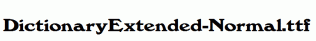 DictionaryExtended-Normal.ttf
