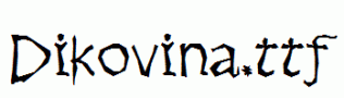Dikovina.ttf