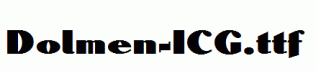 Dolmen-ICG.ttf