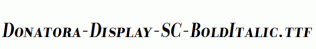 Donatora-Display-SC-BoldItalic.ttf