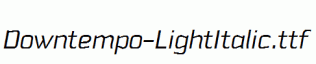 Downtempo-LightItalic.ttf