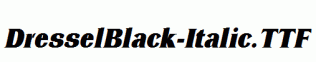 DresselBlack-Italic.ttf
