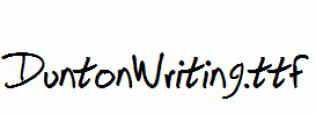 DuntonWriting.ttf