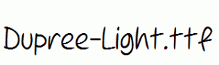 Dupree-Light.ttf