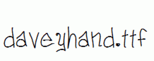 daveyhand.ttf