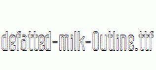 defatted-milk-Outline.ttf
