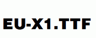 EU-X1.ttf