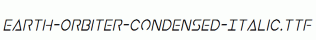 Earth-Orbiter-Condensed-Italic.ttf