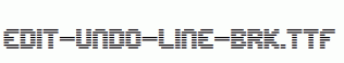 Edit-Undo-Line-BRK.ttf