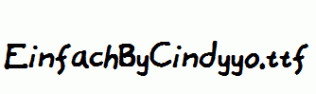 EinfachByCindyyo.ttf