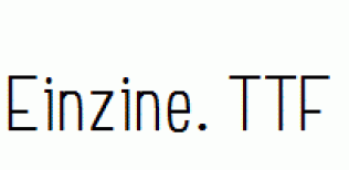 Einzine.ttf