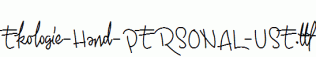 Ekologie-Hand-PERSONAL-USE.ttf
