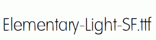 Elementary-Light-SF.ttf