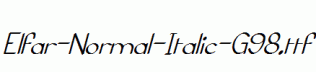 Elfar-Normal-Italic-G98.ttf