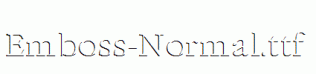 Emboss-Normal.ttf