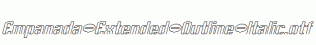 Empanada-Extended-Outline-Italic.otf