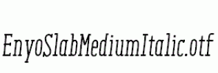 EnyoSlabMediumItalic.otf