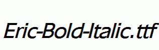 Eric-Bold-Italic.ttf