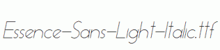 Essence-Sans-Light-Italic.ttf