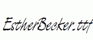 EstherBecker.ttf