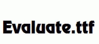 Evaluate.ttf