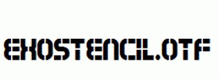 Exostencil.otf