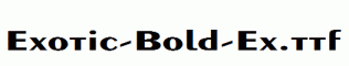 Exotic-Bold-Ex.ttf