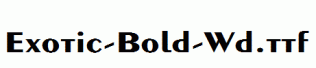Exotic-Bold-Wd.ttf