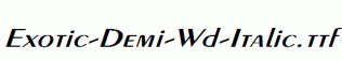 Exotic-Demi-Wd-Italic.ttf