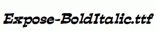 Expose-BoldItalic.ttf