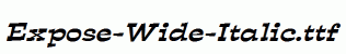 Expose-Wide-Italic.ttf