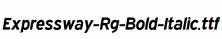 Expressway-Rg-Bold-Italic.ttf