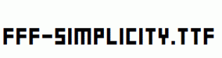 FFF-Simplicity.ttf