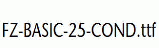 FZ-BASIC-25-COND.ttf
