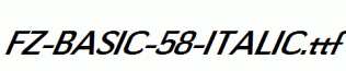 FZ-BASIC-58-ITALIC.ttf