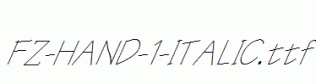 FZ-HAND-1-ITALIC.ttf