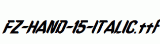 FZ-HAND-15-ITALIC.ttf