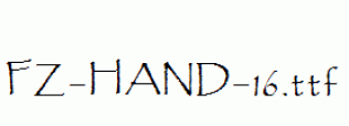 FZ-HAND-16.ttf