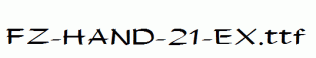FZ-HAND-21-EX.ttf