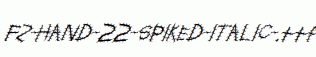 FZ-HAND-22-SPIKED-ITALIC-.ttf