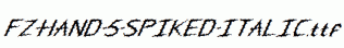 FZ-HAND-5-SPIKED-ITALIC.ttf