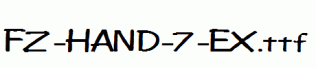 FZ-HAND-7-EX.ttf
