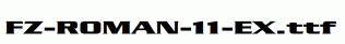 FZ-ROMAN-11-EX.ttf