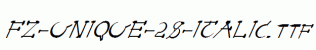 FZ-UNIQUE-28-ITALIC.ttf