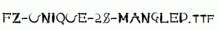 FZ-UNIQUE-28-MANGLED.ttf